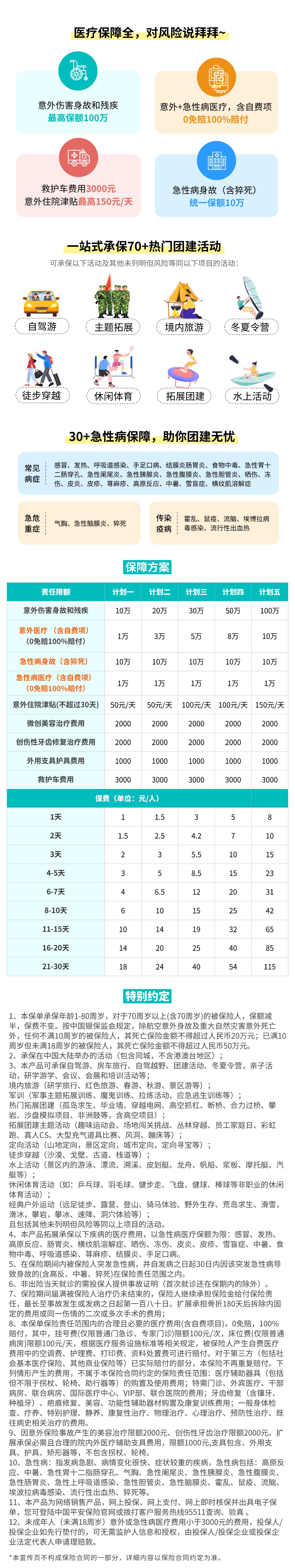 平安趣团建保障 详情